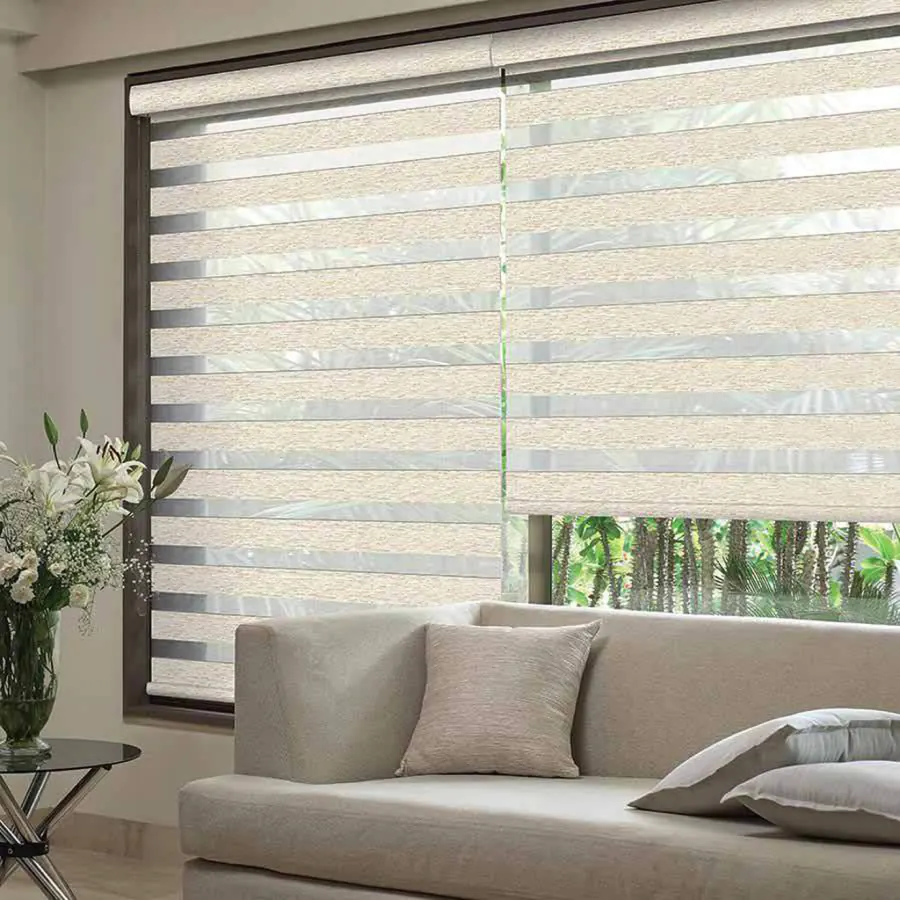Zebra Blinds: One Blind, Continuously Adjustable Light